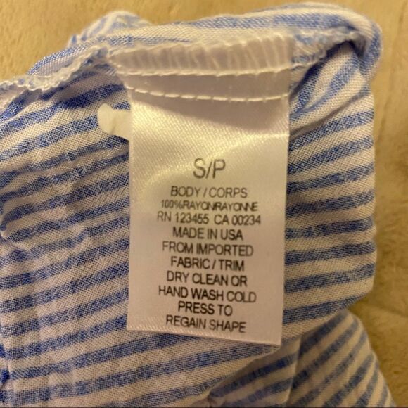 Design Lab - Striped Ruffle Top - Picture 6 of 6